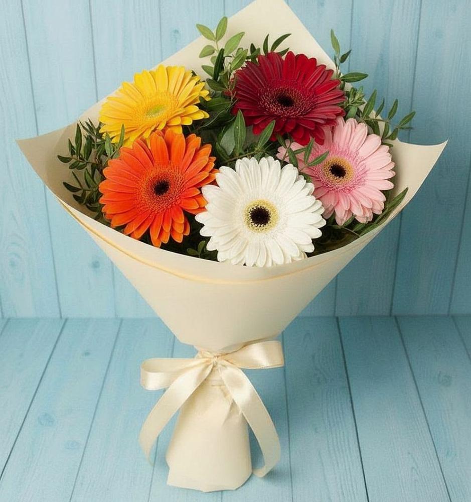 Букет цветов из: Герберы в Новогремяченском