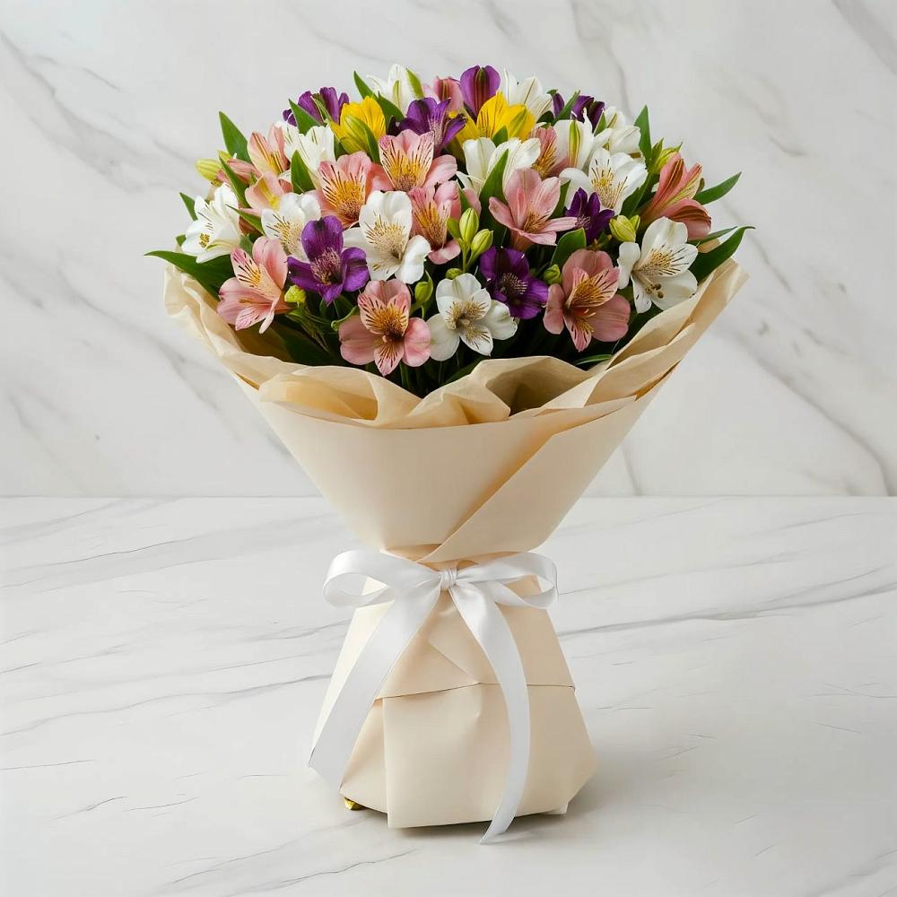 Букет цветов из: Альстромерии в Новогремяченском