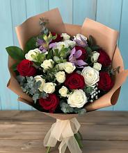 Букет цветов из:  Розы и Альстромерии в Новогремяченском