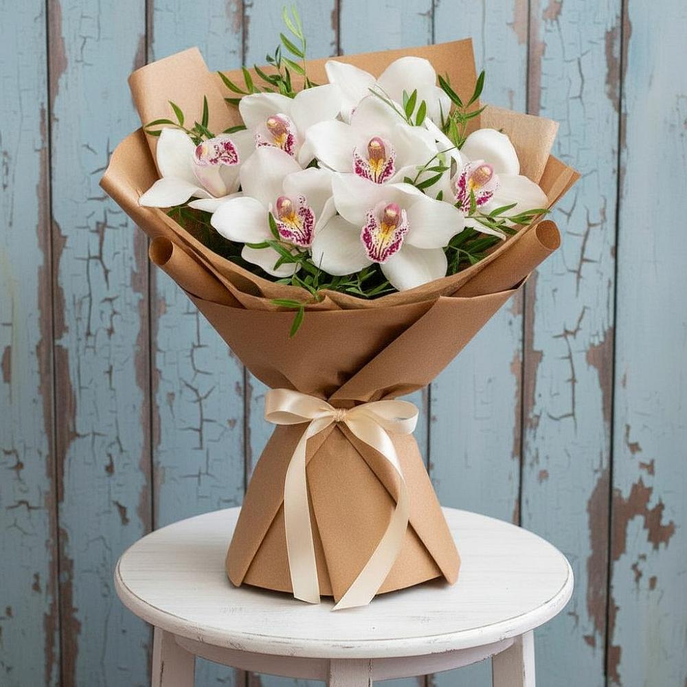 Букет цветов из: Орхидеи и Розы в Новогремяченском