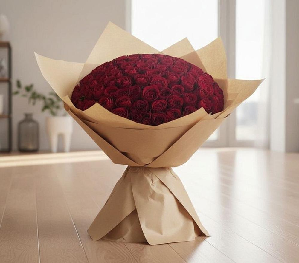 Букет 101 Красная роза в Новогремяченском