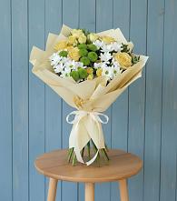 Букет цветов из:  Хризантемы и Розы #REPLACE_PRED# Новогремяченском