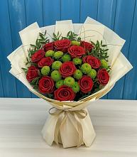 Букет цветов из:  Розы и Хризантемы в Новогремяченском