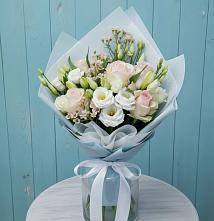 Букет цветов из:  Розы и Лизиантусы в Новогремяченском
