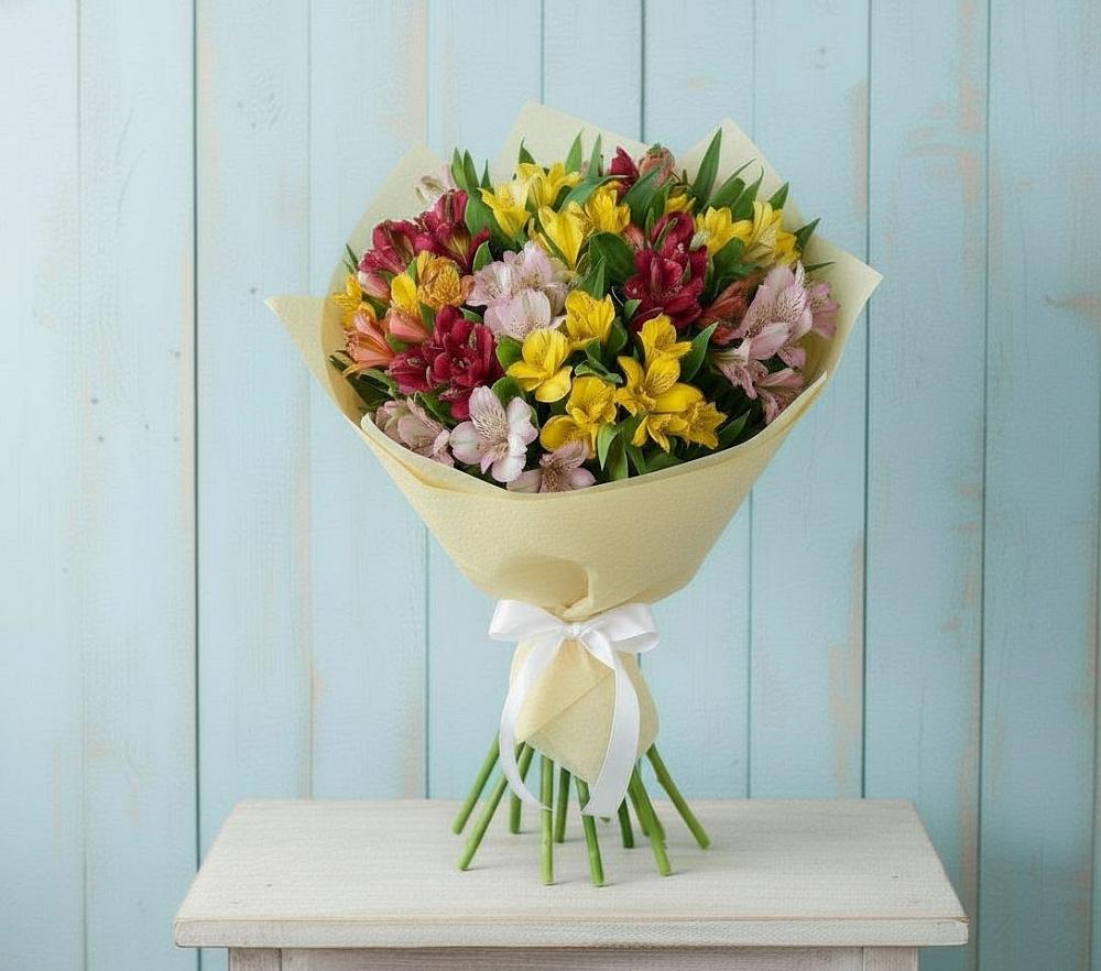 Букет цветов из: Альстромерии в Новогремяченском