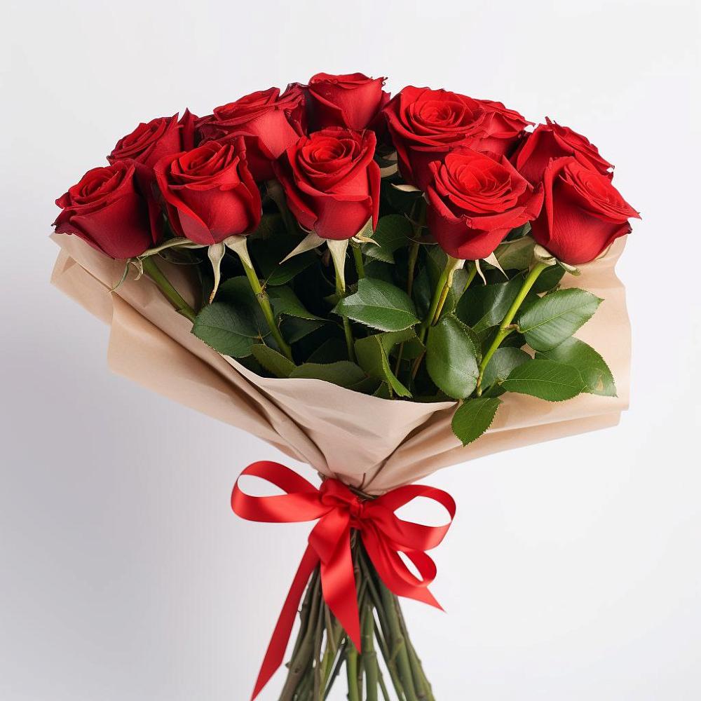 Букет 11 Красных роз Эдлесс Лав в Новогремяченском