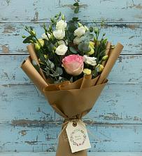 Букет цветов из:  Розы и Лизиантусы в Новогремяченском