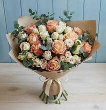 Букет цветов из:  Альстромерии и Розы в Новогремяченском