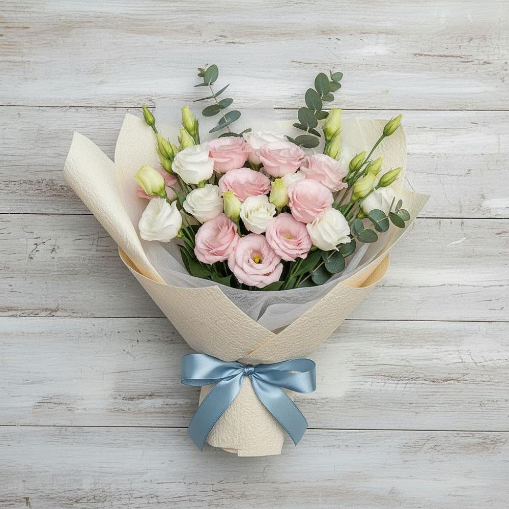 Букет цветов из: Лизиантусы в Новогремяченском